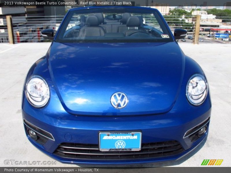Reef Blue Metallic / Titan Black 2013 Volkswagen Beetle Turbo Convertible