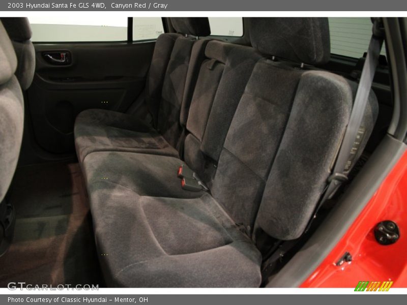 Canyon Red / Gray 2003 Hyundai Santa Fe GLS 4WD