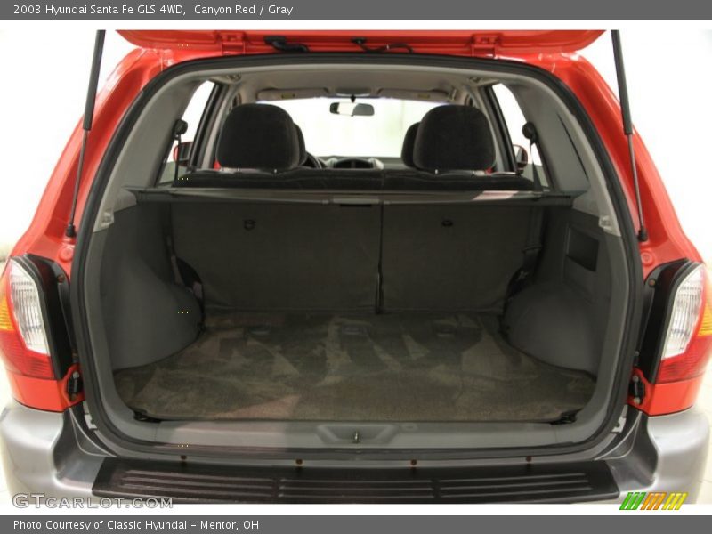 Canyon Red / Gray 2003 Hyundai Santa Fe GLS 4WD