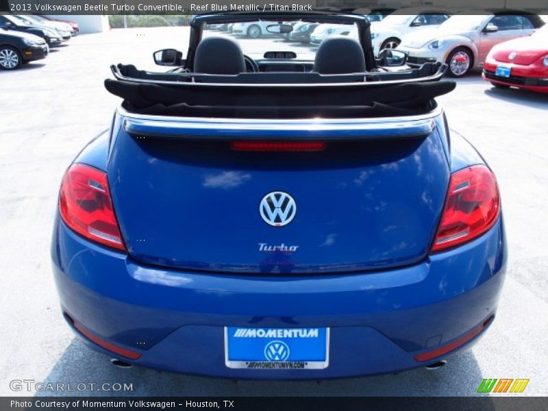 Reef Blue Metallic / Titan Black 2013 Volkswagen Beetle Turbo Convertible