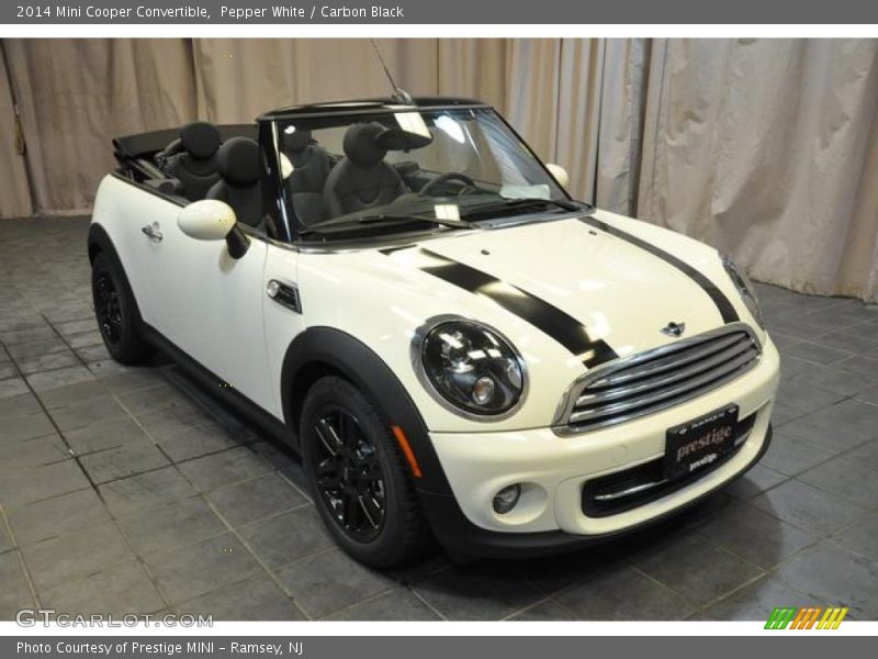 Pepper White / Carbon Black 2014 Mini Cooper Convertible