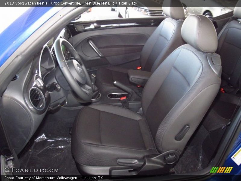 Reef Blue Metallic / Titan Black 2013 Volkswagen Beetle Turbo Convertible