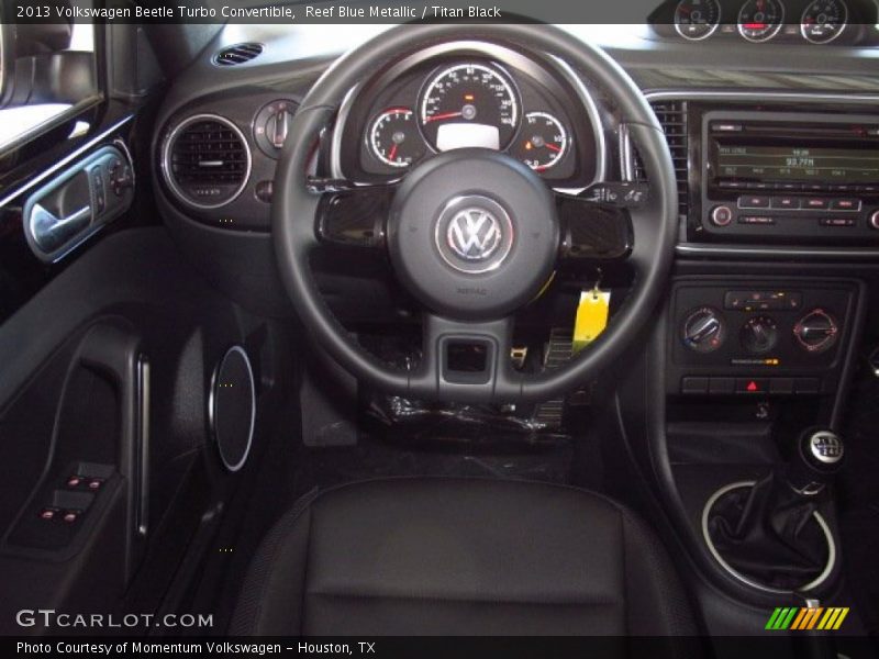 Reef Blue Metallic / Titan Black 2013 Volkswagen Beetle Turbo Convertible