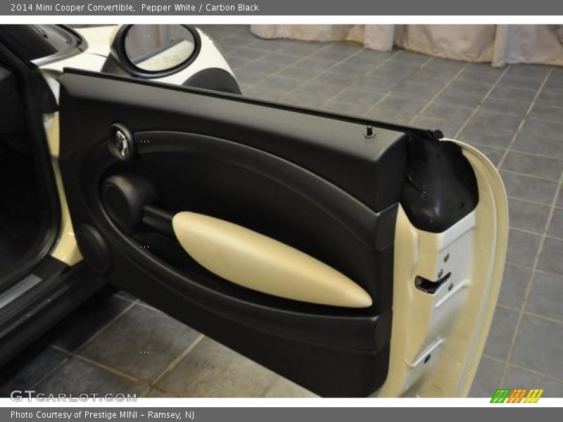 Pepper White / Carbon Black 2014 Mini Cooper Convertible