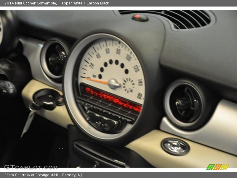 Pepper White / Carbon Black 2014 Mini Cooper Convertible