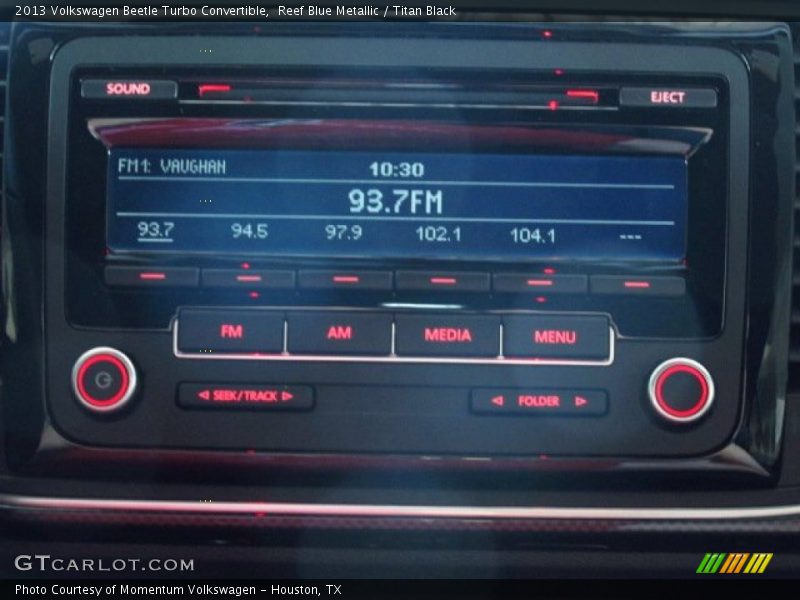 Reef Blue Metallic / Titan Black 2013 Volkswagen Beetle Turbo Convertible