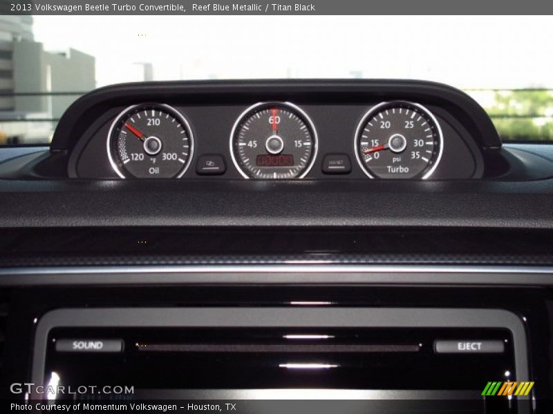 Reef Blue Metallic / Titan Black 2013 Volkswagen Beetle Turbo Convertible