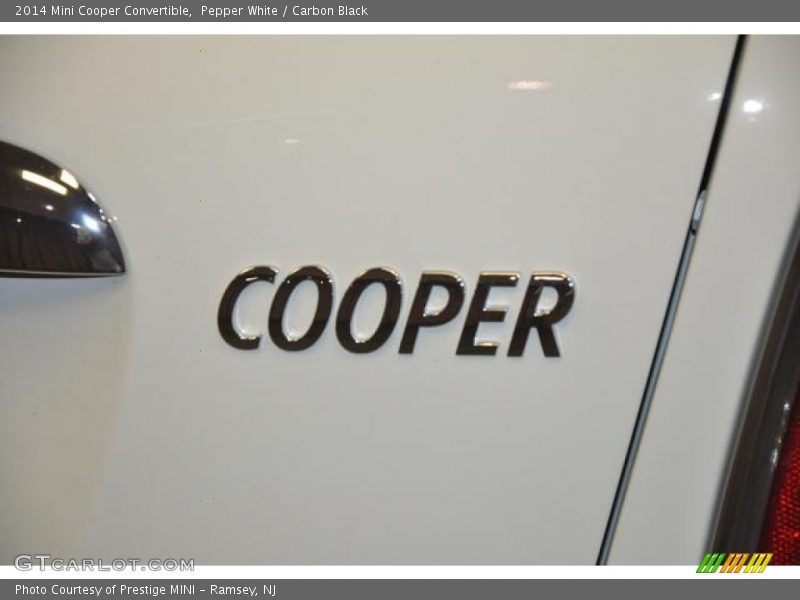 Pepper White / Carbon Black 2014 Mini Cooper Convertible