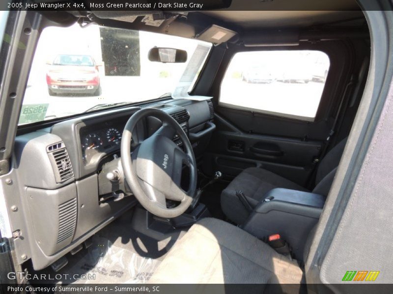 Moss Green Pearlcoat / Dark Slate Gray 2005 Jeep Wrangler X 4x4