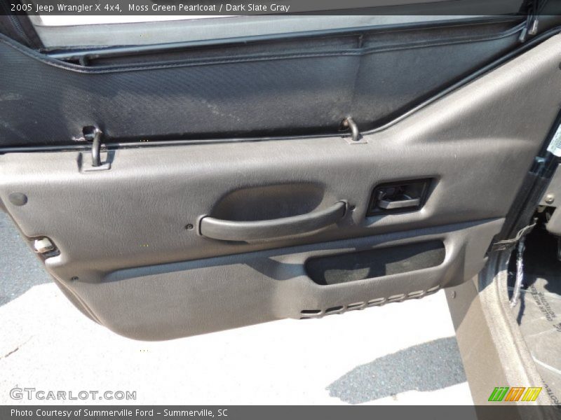 Moss Green Pearlcoat / Dark Slate Gray 2005 Jeep Wrangler X 4x4
