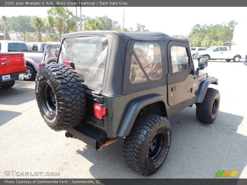 Moss Green Pearlcoat / Dark Slate Gray 2005 Jeep Wrangler X 4x4