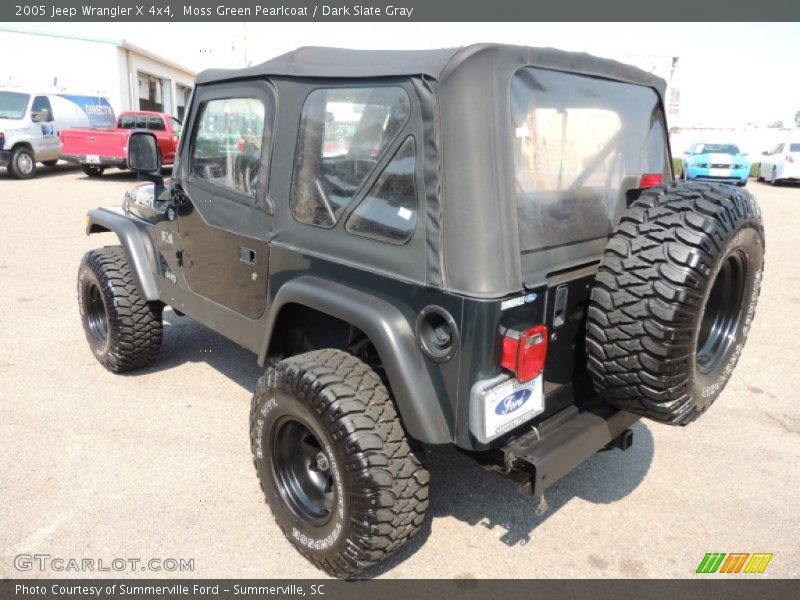 Moss Green Pearlcoat / Dark Slate Gray 2005 Jeep Wrangler X 4x4