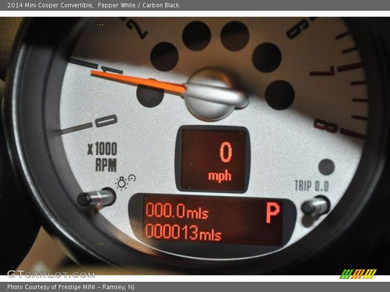 Pepper White / Carbon Black 2014 Mini Cooper Convertible