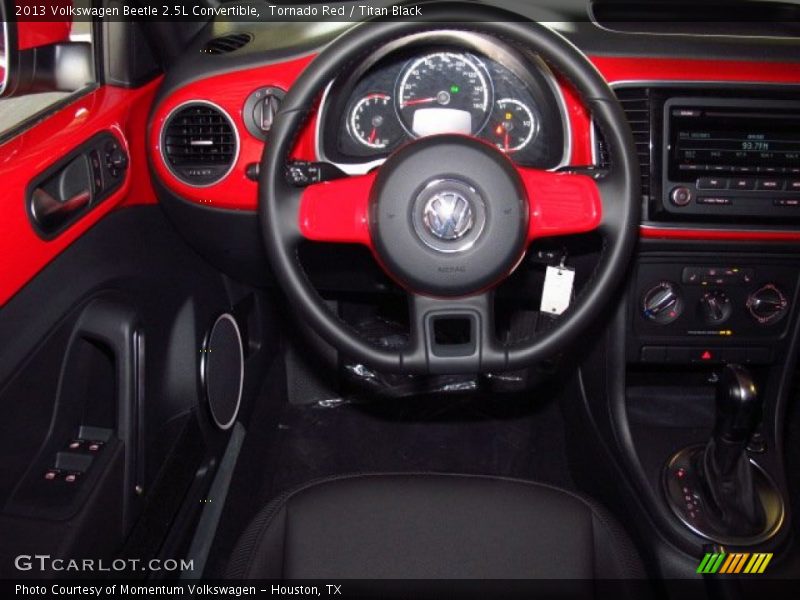 Tornado Red / Titan Black 2013 Volkswagen Beetle 2.5L Convertible