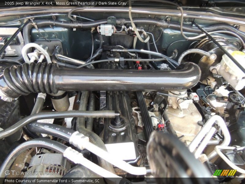 Moss Green Pearlcoat / Dark Slate Gray 2005 Jeep Wrangler X 4x4