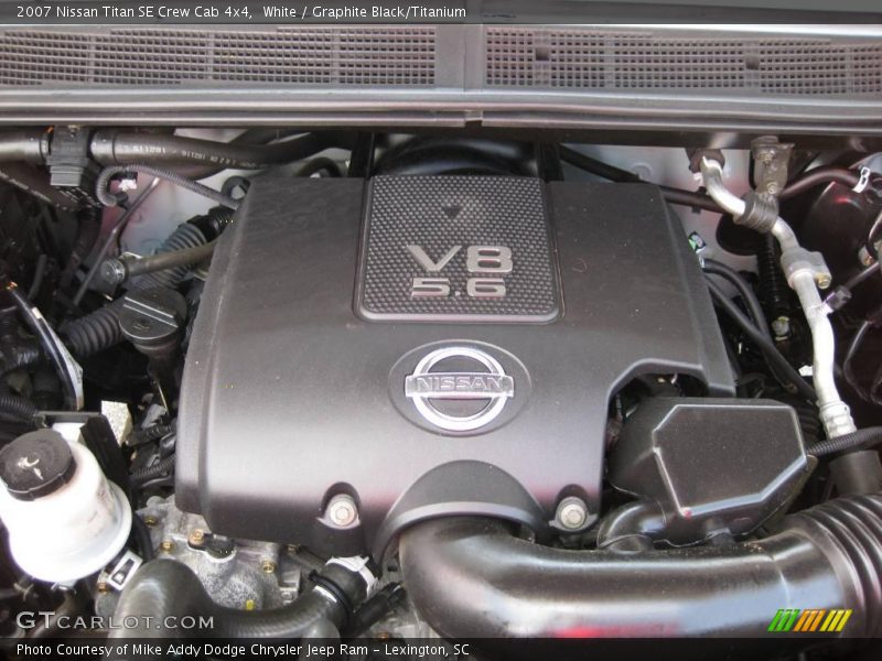 White / Graphite Black/Titanium 2007 Nissan Titan SE Crew Cab 4x4