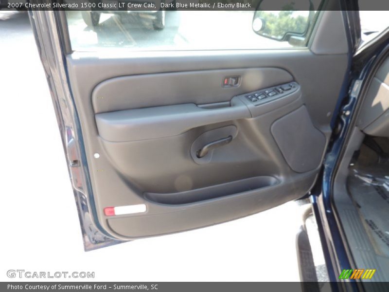 Dark Blue Metallic / Ebony Black 2007 Chevrolet Silverado 1500 Classic LT Crew Cab