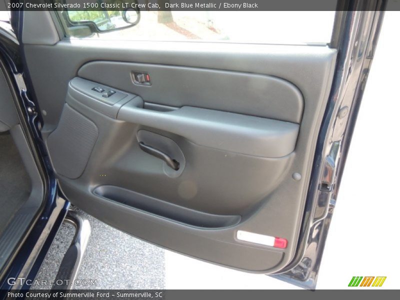 Dark Blue Metallic / Ebony Black 2007 Chevrolet Silverado 1500 Classic LT Crew Cab