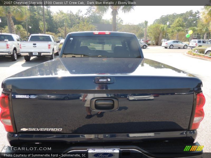 Dark Blue Metallic / Ebony Black 2007 Chevrolet Silverado 1500 Classic LT Crew Cab