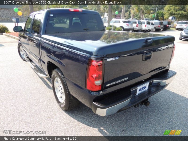 Dark Blue Metallic / Ebony Black 2007 Chevrolet Silverado 1500 Classic LT Crew Cab