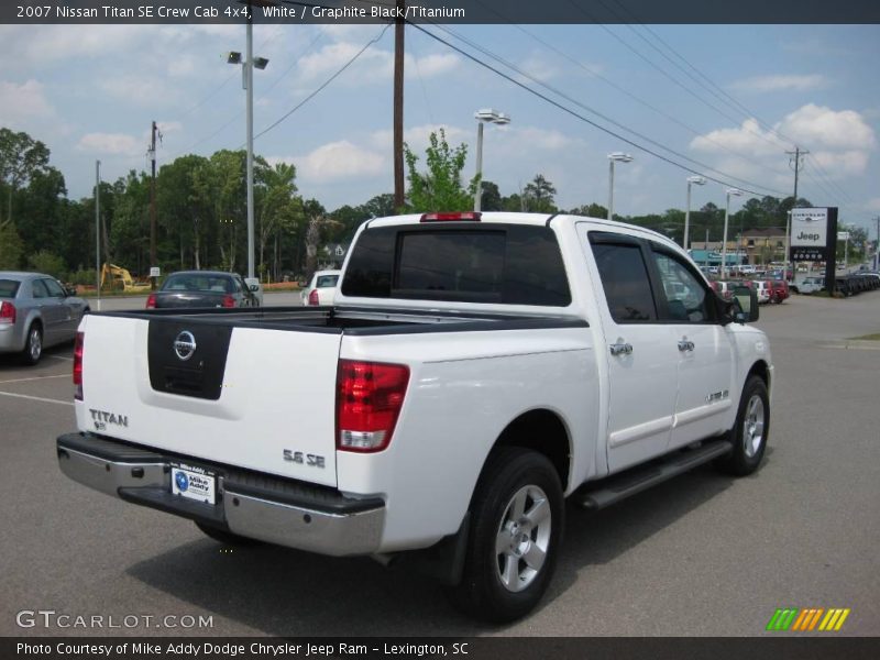 White / Graphite Black/Titanium 2007 Nissan Titan SE Crew Cab 4x4