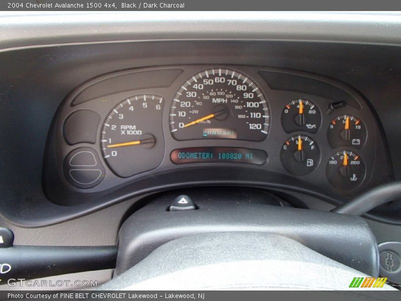 Black / Dark Charcoal 2004 Chevrolet Avalanche 1500 4x4