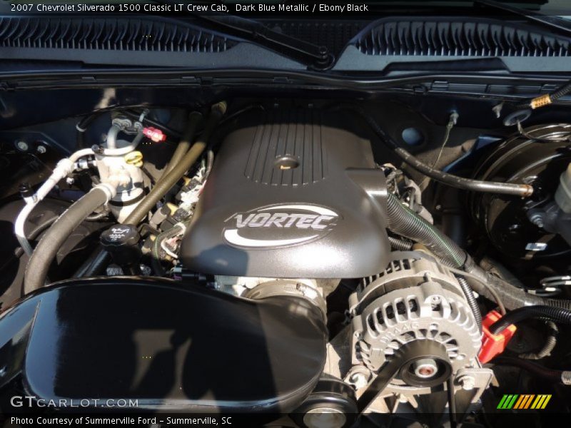 Dark Blue Metallic / Ebony Black 2007 Chevrolet Silverado 1500 Classic LT Crew Cab