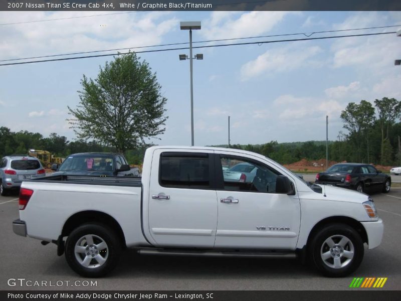 White / Graphite Black/Titanium 2007 Nissan Titan SE Crew Cab 4x4