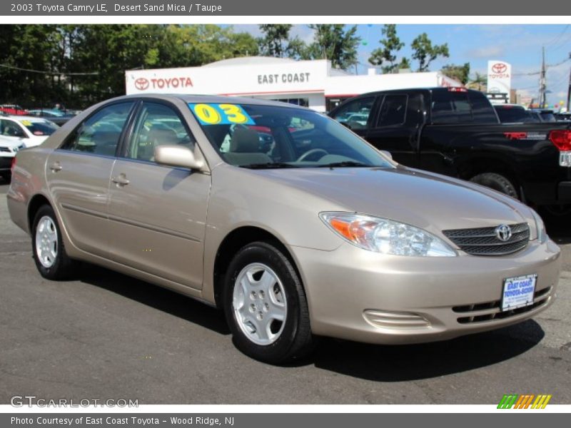 Desert Sand Mica / Taupe 2003 Toyota Camry LE