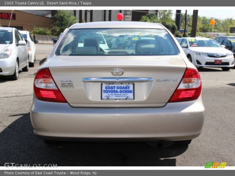 Desert Sand Mica / Taupe 2003 Toyota Camry LE