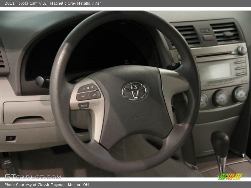 Magnetic Gray Metallic / Ash 2011 Toyota Camry LE