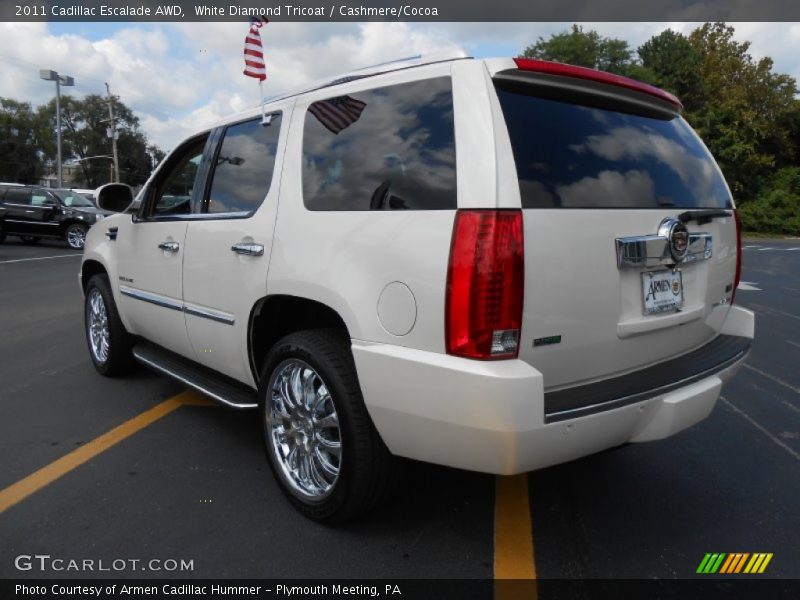 White Diamond Tricoat / Cashmere/Cocoa 2011 Cadillac Escalade AWD