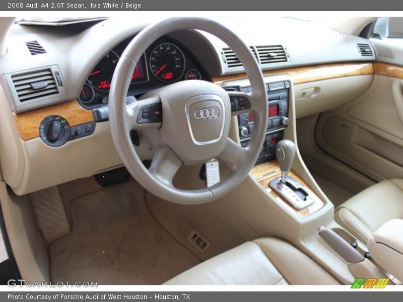 Ibis White / Beige 2008 Audi A4 2.0T Sedan