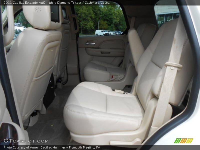 White Diamond Tricoat / Cashmere/Cocoa 2011 Cadillac Escalade AWD