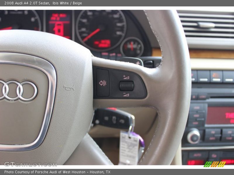 Ibis White / Beige 2008 Audi A4 2.0T Sedan
