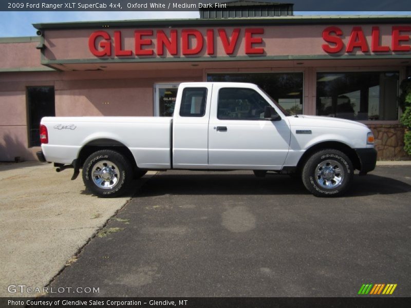 Oxford White / Medium Dark Flint 2009 Ford Ranger XLT SuperCab 4x4