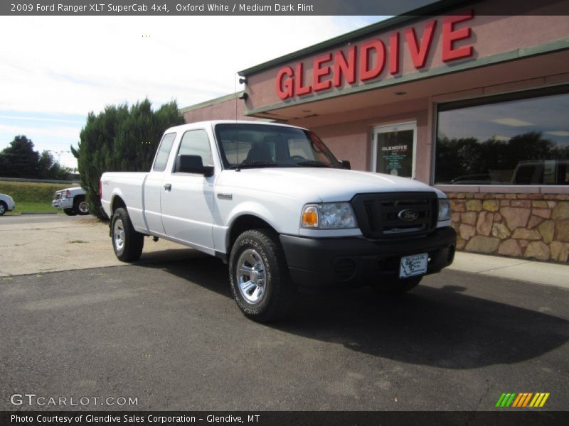 Oxford White / Medium Dark Flint 2009 Ford Ranger XLT SuperCab 4x4