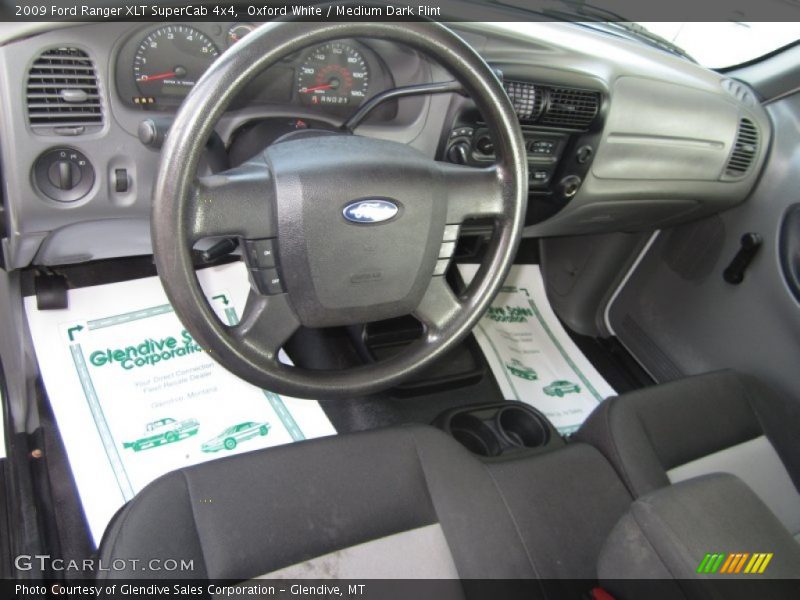 Oxford White / Medium Dark Flint 2009 Ford Ranger XLT SuperCab 4x4