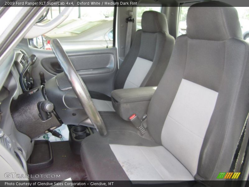 Oxford White / Medium Dark Flint 2009 Ford Ranger XLT SuperCab 4x4