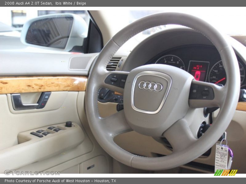 Ibis White / Beige 2008 Audi A4 2.0T Sedan