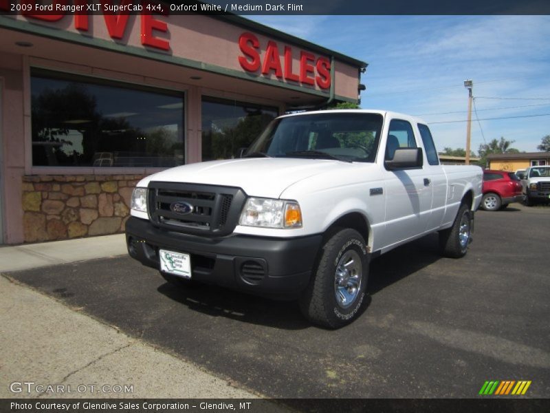 Oxford White / Medium Dark Flint 2009 Ford Ranger XLT SuperCab 4x4