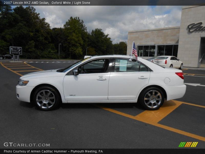 Oxford White / Light Stone 2007 Lincoln MKZ AWD Sedan