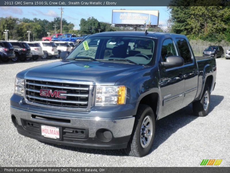 Stealth Gray Metallic / Ebony 2013 GMC Sierra 1500 SL Crew Cab