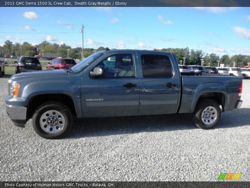 Stealth Gray Metallic / Ebony 2013 GMC Sierra 1500 SL Crew Cab