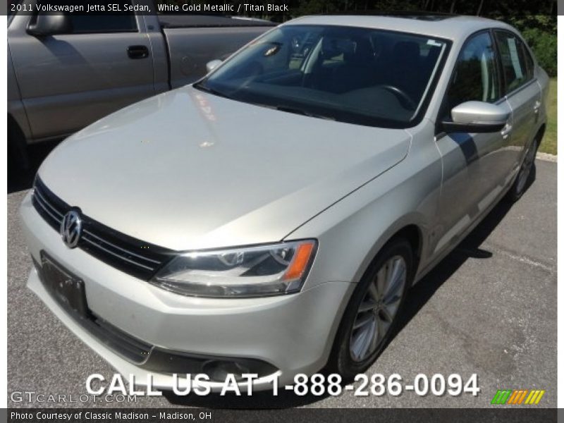 White Gold Metallic / Titan Black 2011 Volkswagen Jetta SEL Sedan