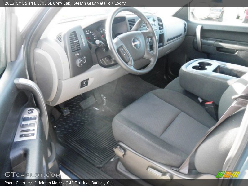 Ebony Interior - 2013 Sierra 1500 SL Crew Cab 