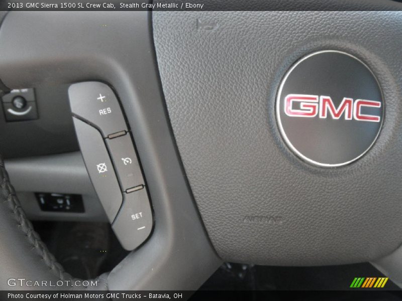 Stealth Gray Metallic / Ebony 2013 GMC Sierra 1500 SL Crew Cab