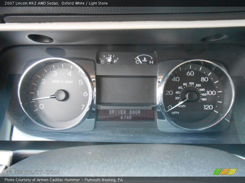 Oxford White / Light Stone 2007 Lincoln MKZ AWD Sedan