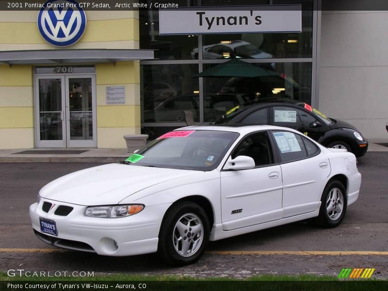 Arctic White / Graphite 2001 Pontiac Grand Prix GTP Sedan