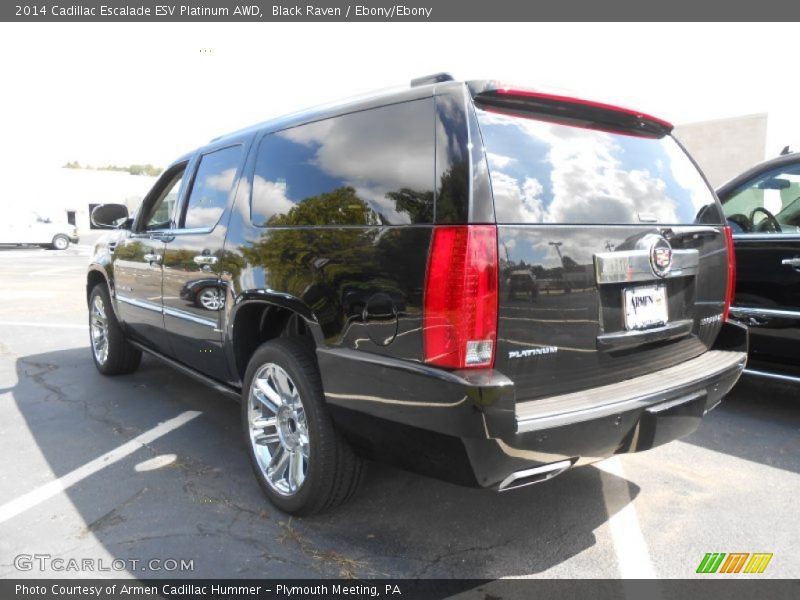 Black Raven / Ebony/Ebony 2014 Cadillac Escalade ESV Platinum AWD